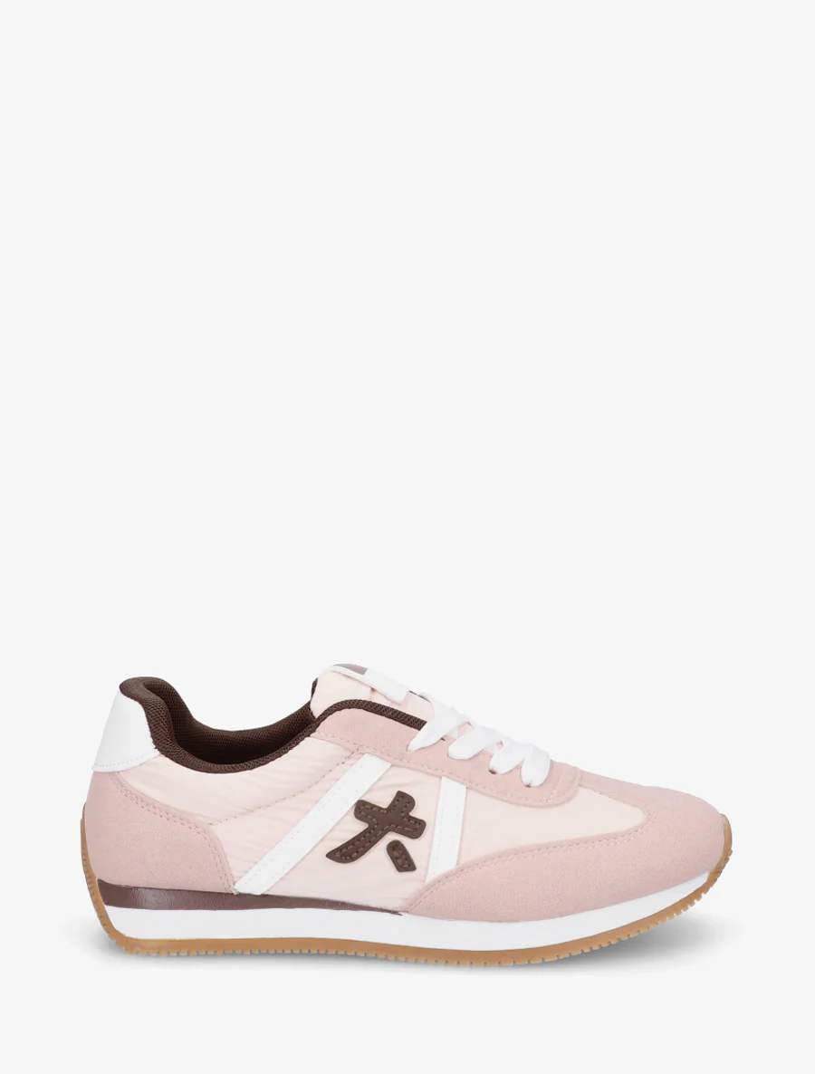 Grafische inzetstukken sneakers - Roos