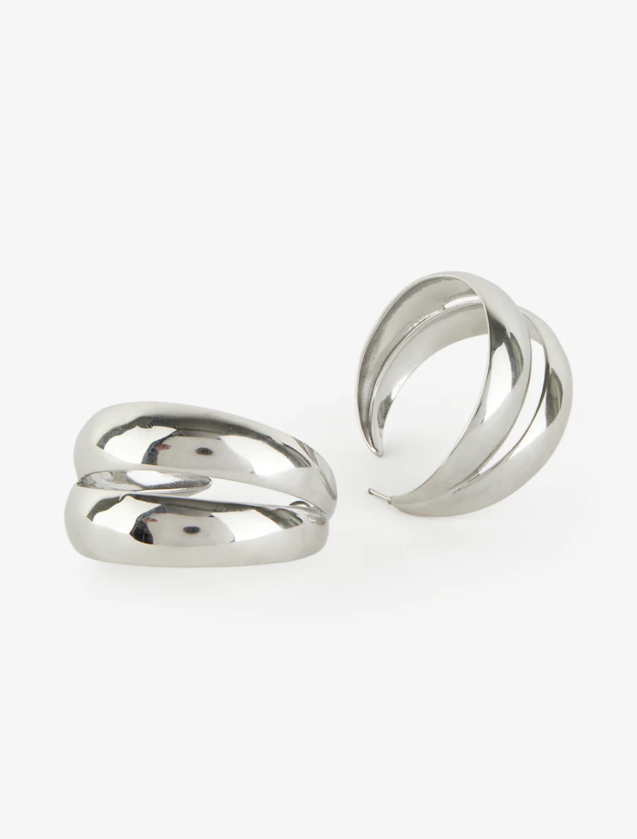 Grote creolen met dubbele ringen - Geld - Image 3