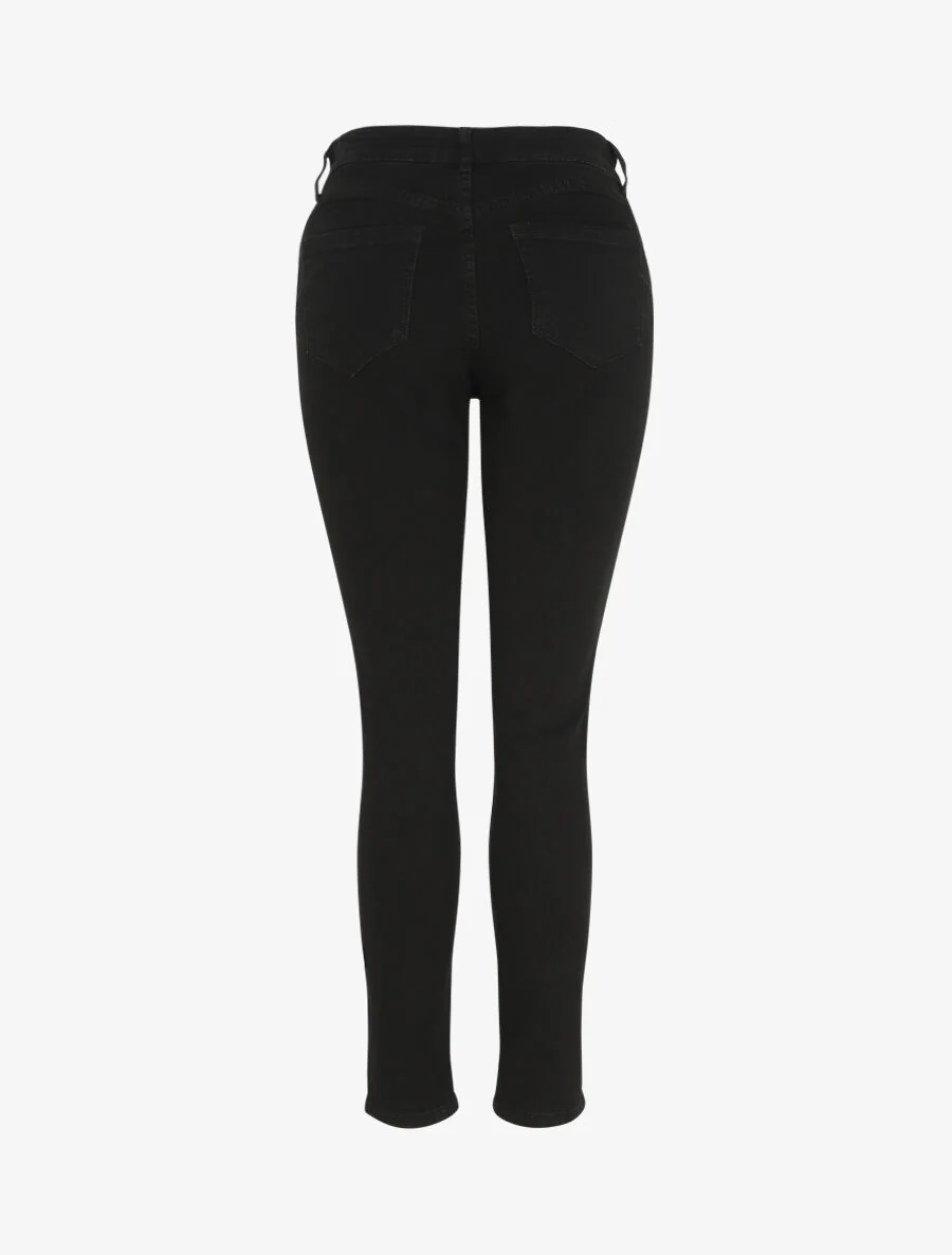 Grote maat rechte push up jeans - Zwart - Image 2