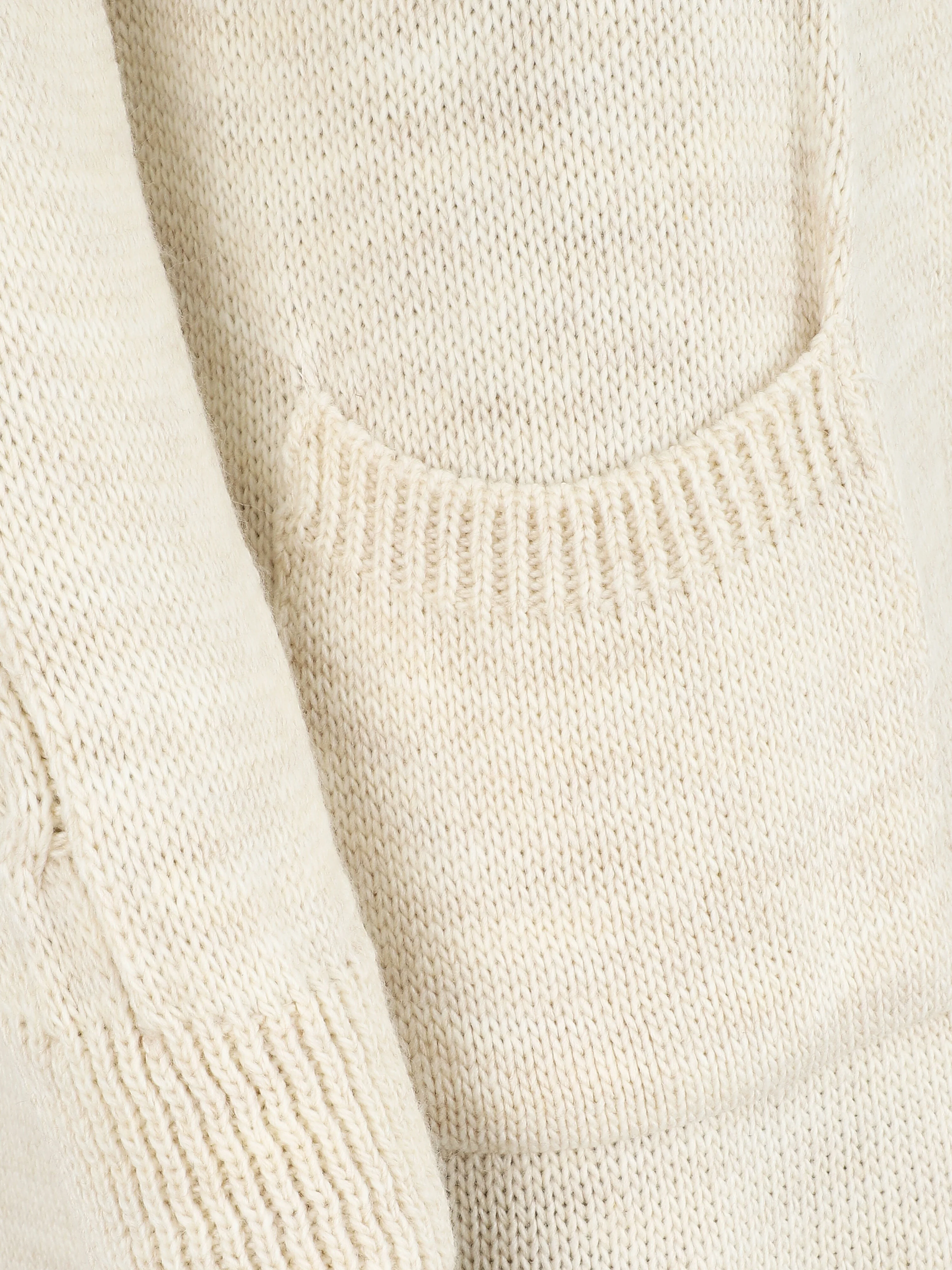 Halflang vest met opgestikte zakken - Beige - Image 3