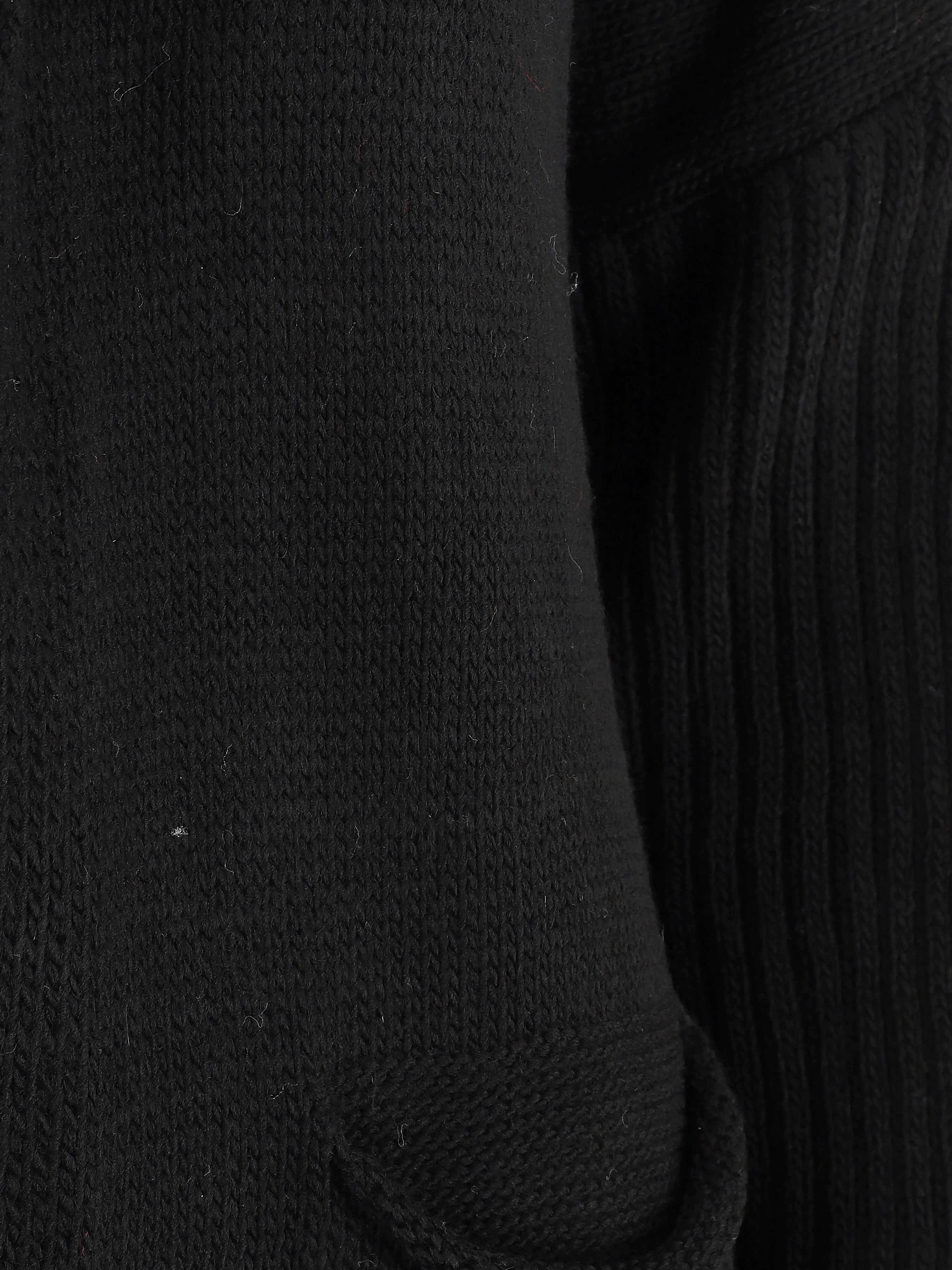 Halflange hoodie - Zwart - Image 3