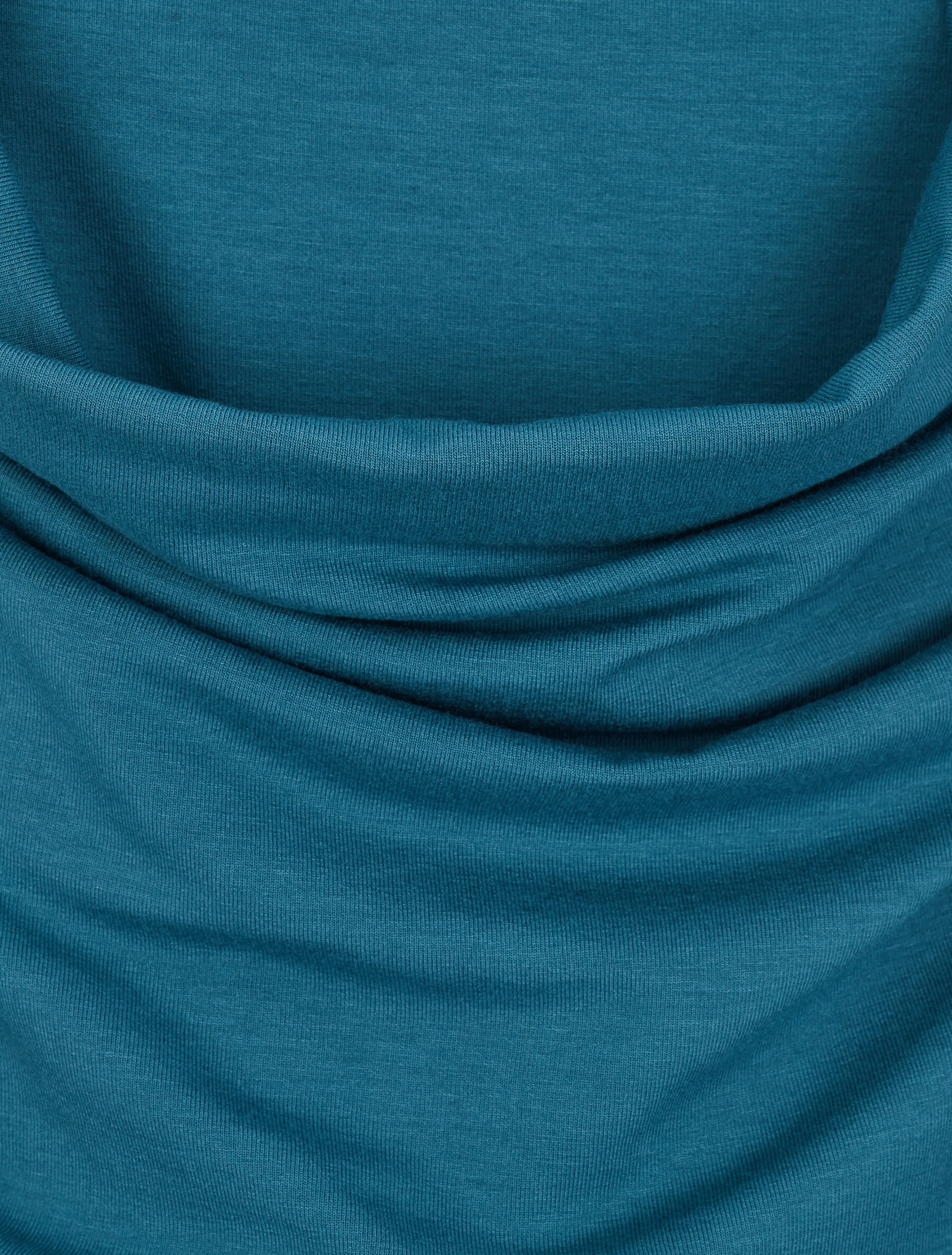 Halterjurk met watervalhals - Eendblauw - Image 3