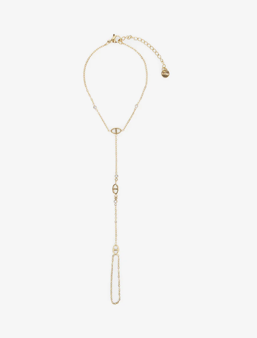 Handketting met ankerkettingschakels - Goud - Image 2