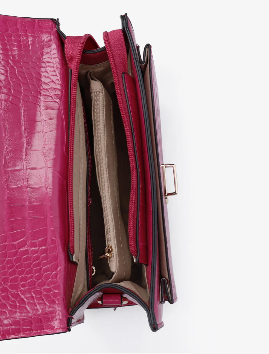 Handtas Leo - Fuchsia - Image 4