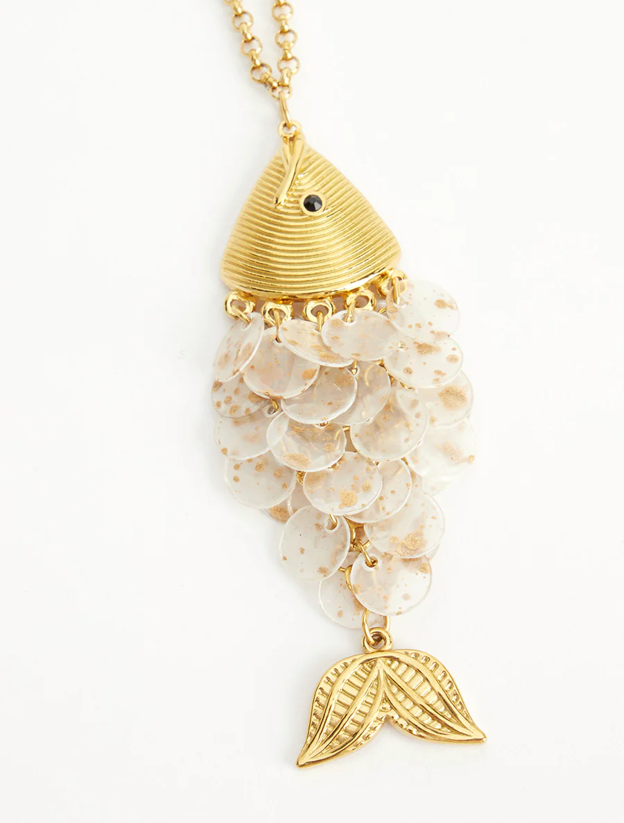 Hanger met visvormige hanger - Beige - Image 3