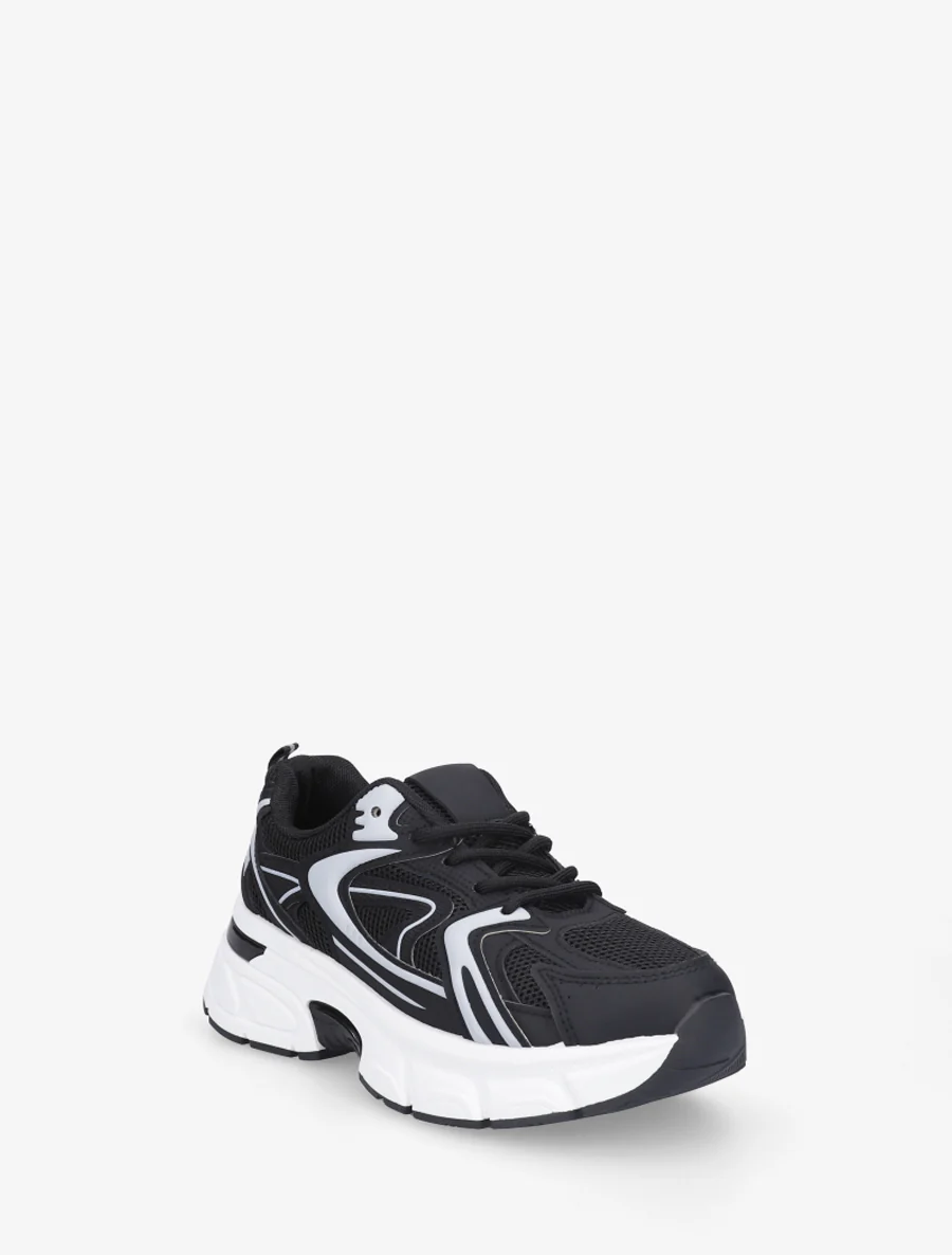 Hardloopschoenen van canvas stijl - Zwart - Image 2