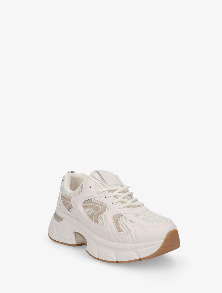 Hardloopschoenen van canvas stijl - Beige - Image 2