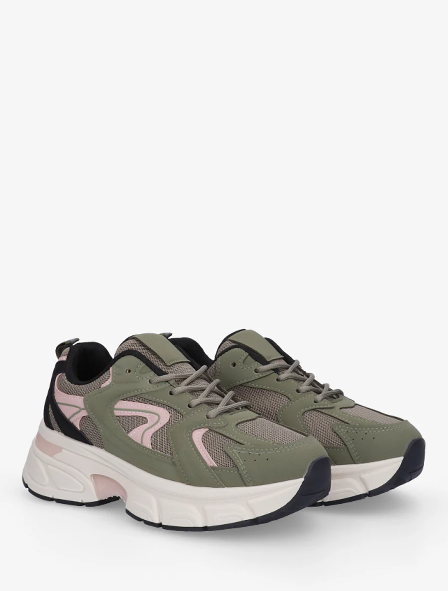 Hardloopschoenen van canvas stijl - Kaki - Image 4