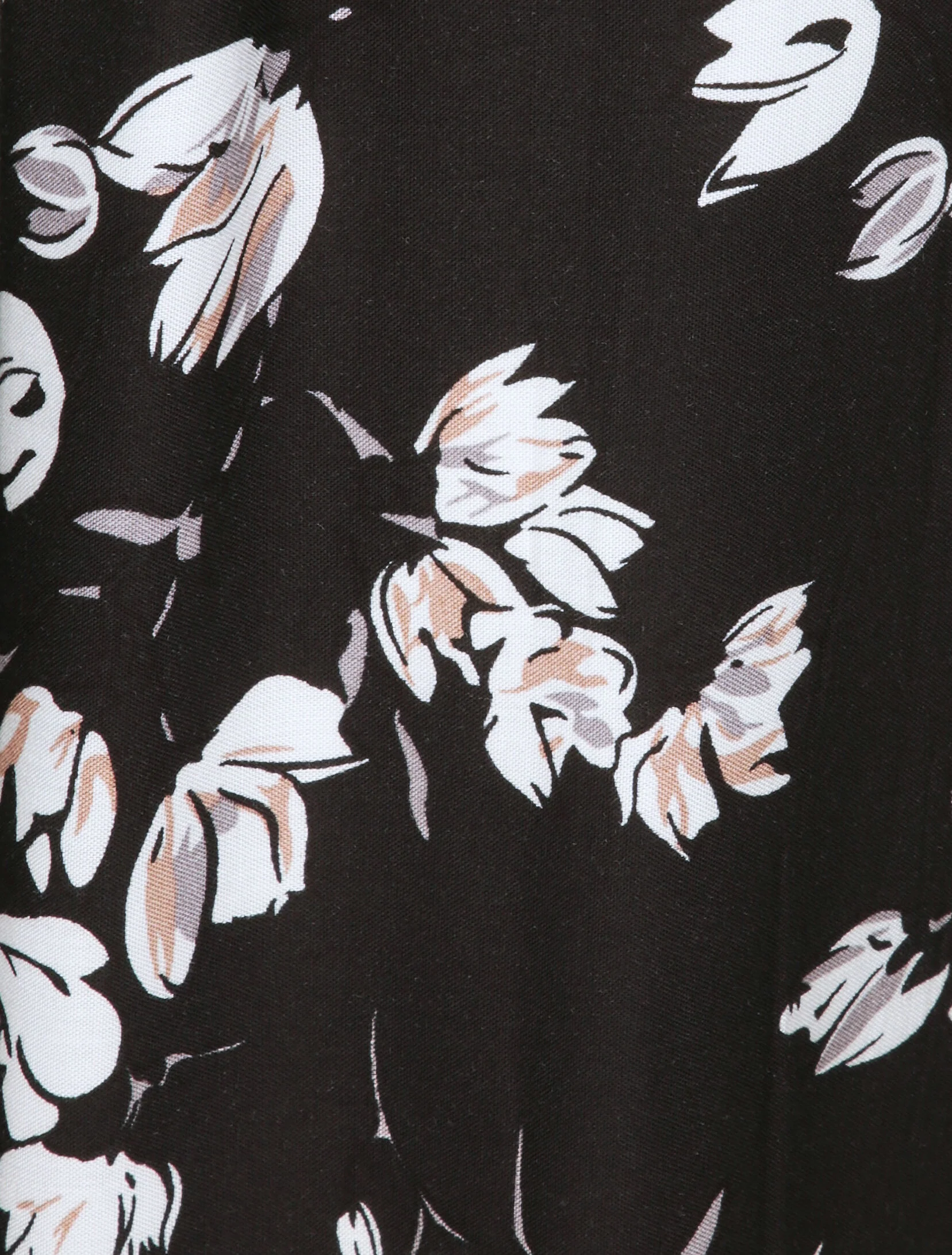 Harem broek met tulpenprint - Zwart - Image 4