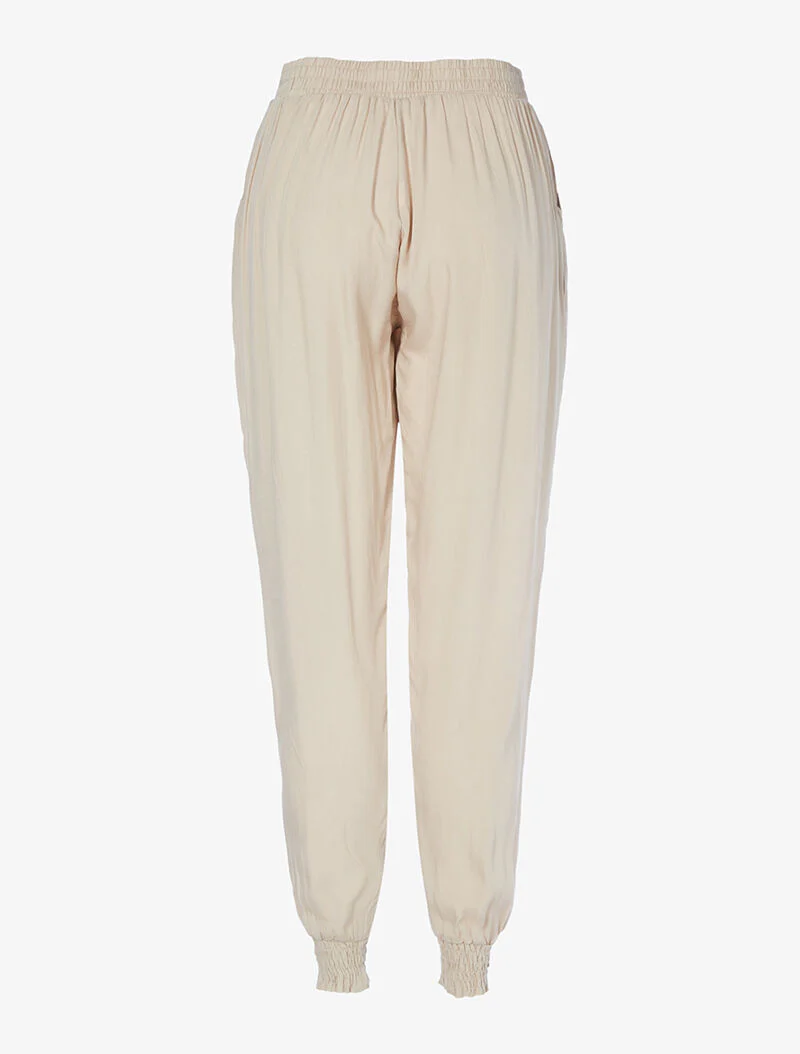 Harem broek effen - beige - Image 2