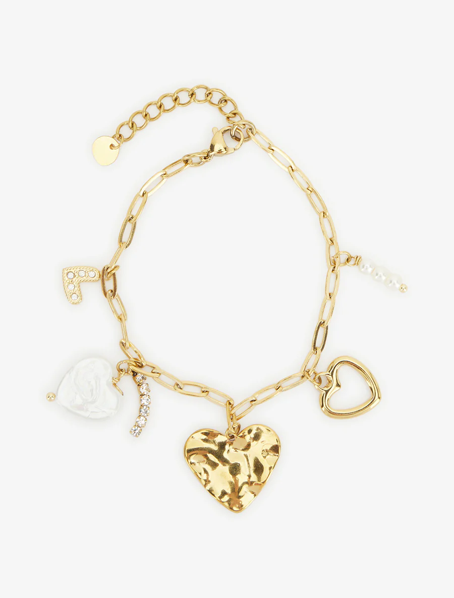 Harten bedelarmband - Goud - Image 2