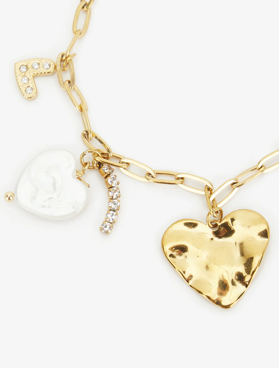 Harten bedelarmband - Goud - Image 3
