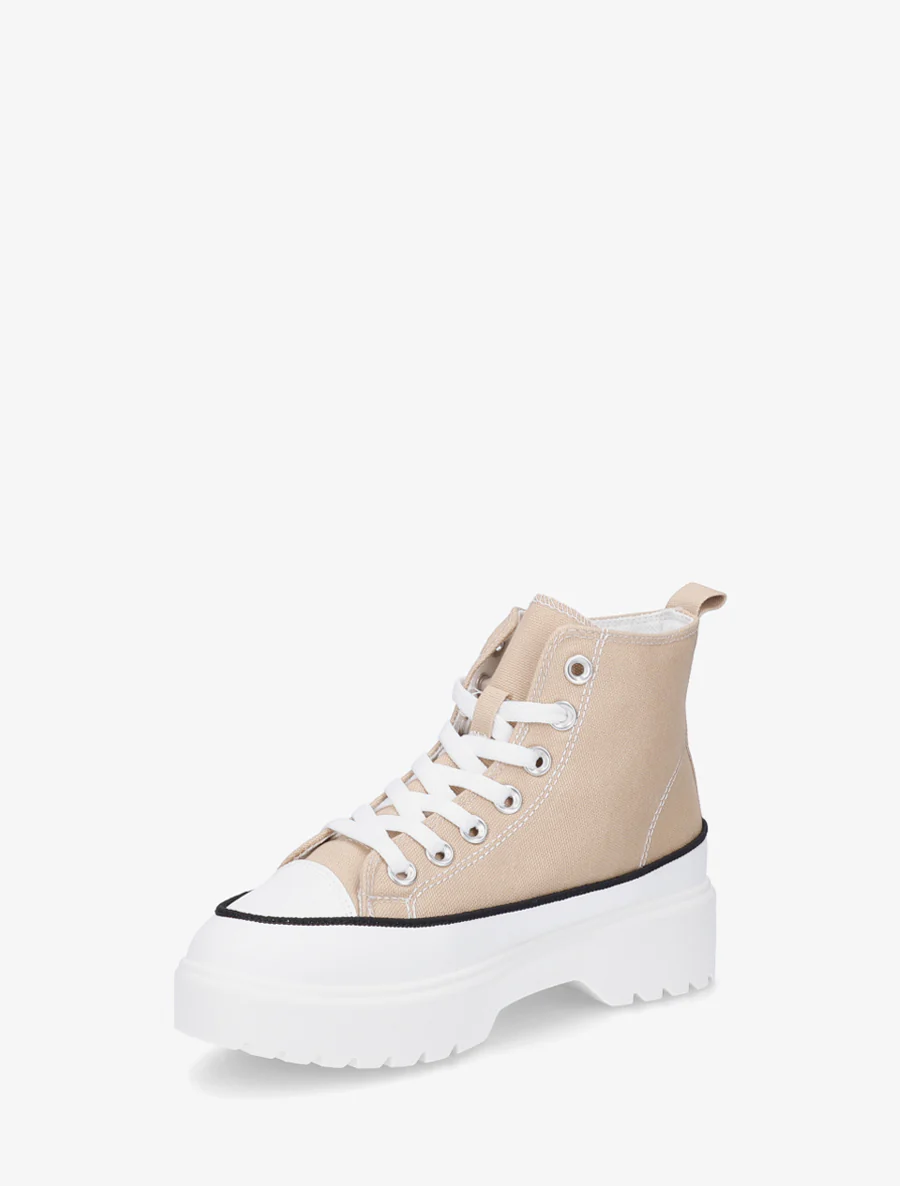 Hoge sneakers van stof met een geprofileerde zool - Mol - Image 3