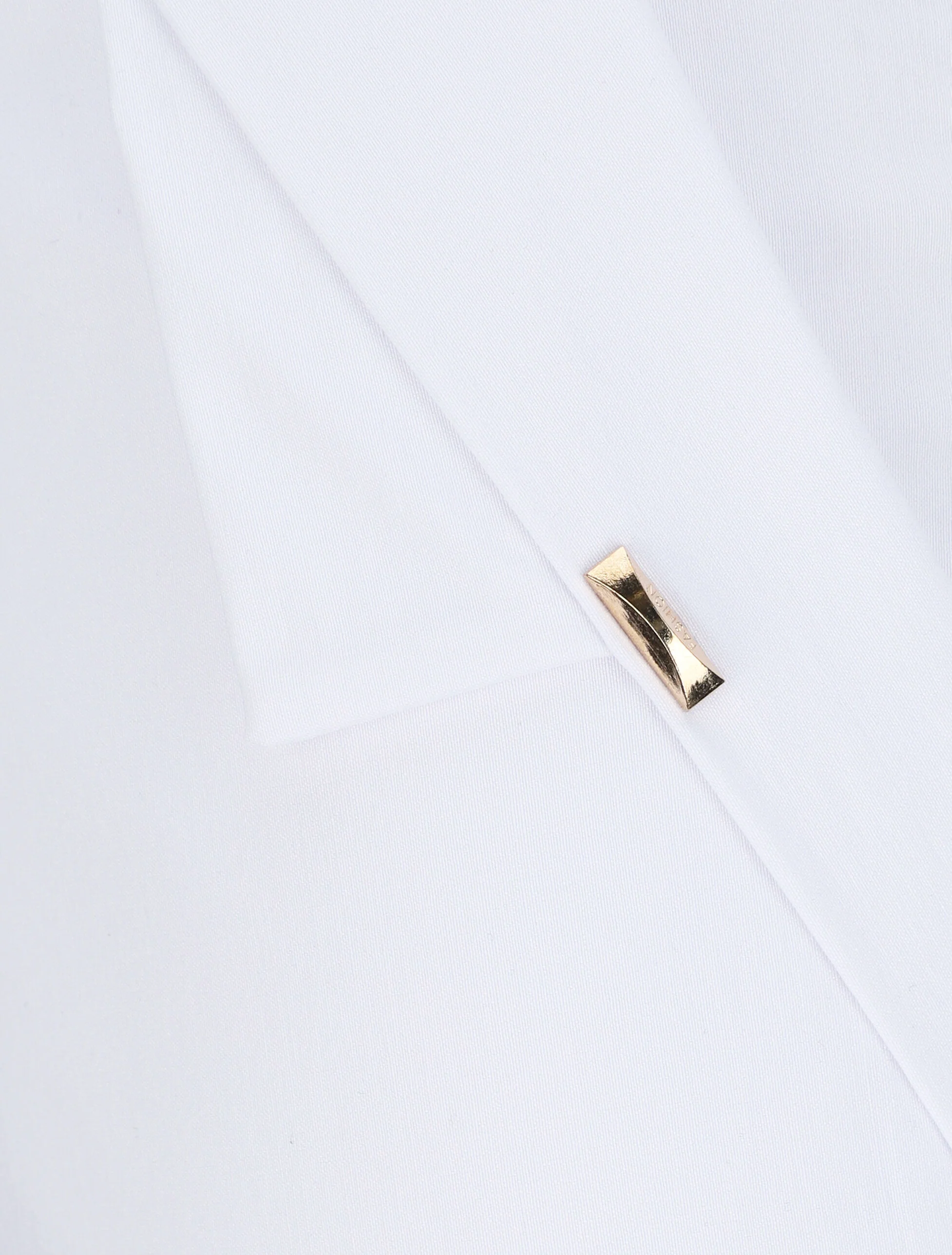 Hoge taille Bermuda eenkleurig - Wit - Image 3