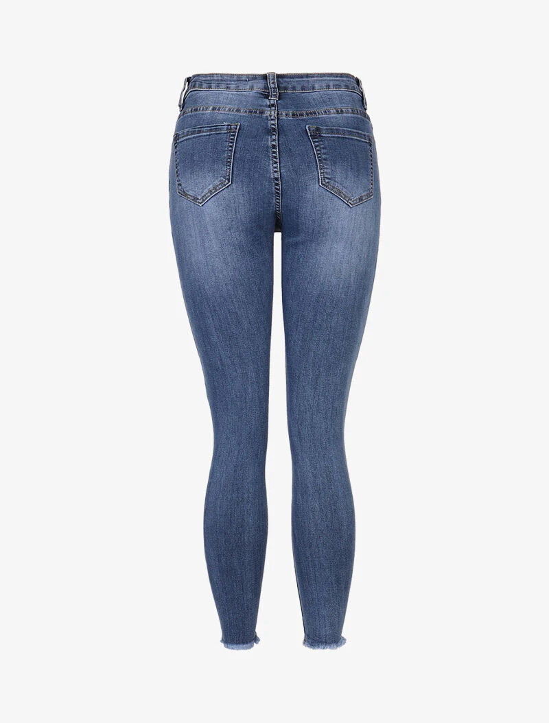 Jean met hoge taille - blauw denim - Image 4