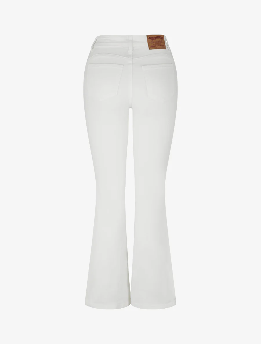 Hoge taille push-up flared jeans - Wit - Image 2