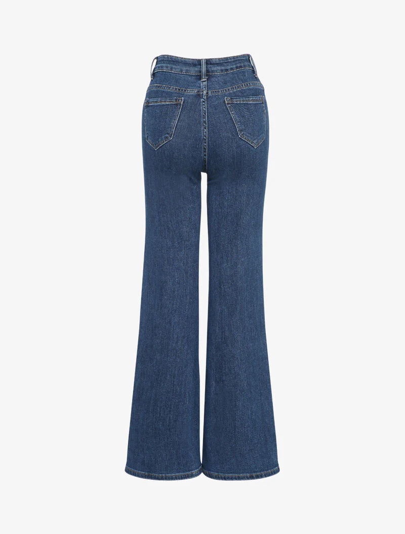 Jean met hoge taille - Blauw denim - Image 2