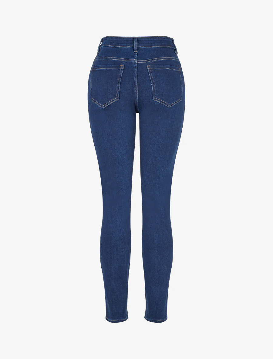 Hoge taille skinny jeans - Blauw - Image 2