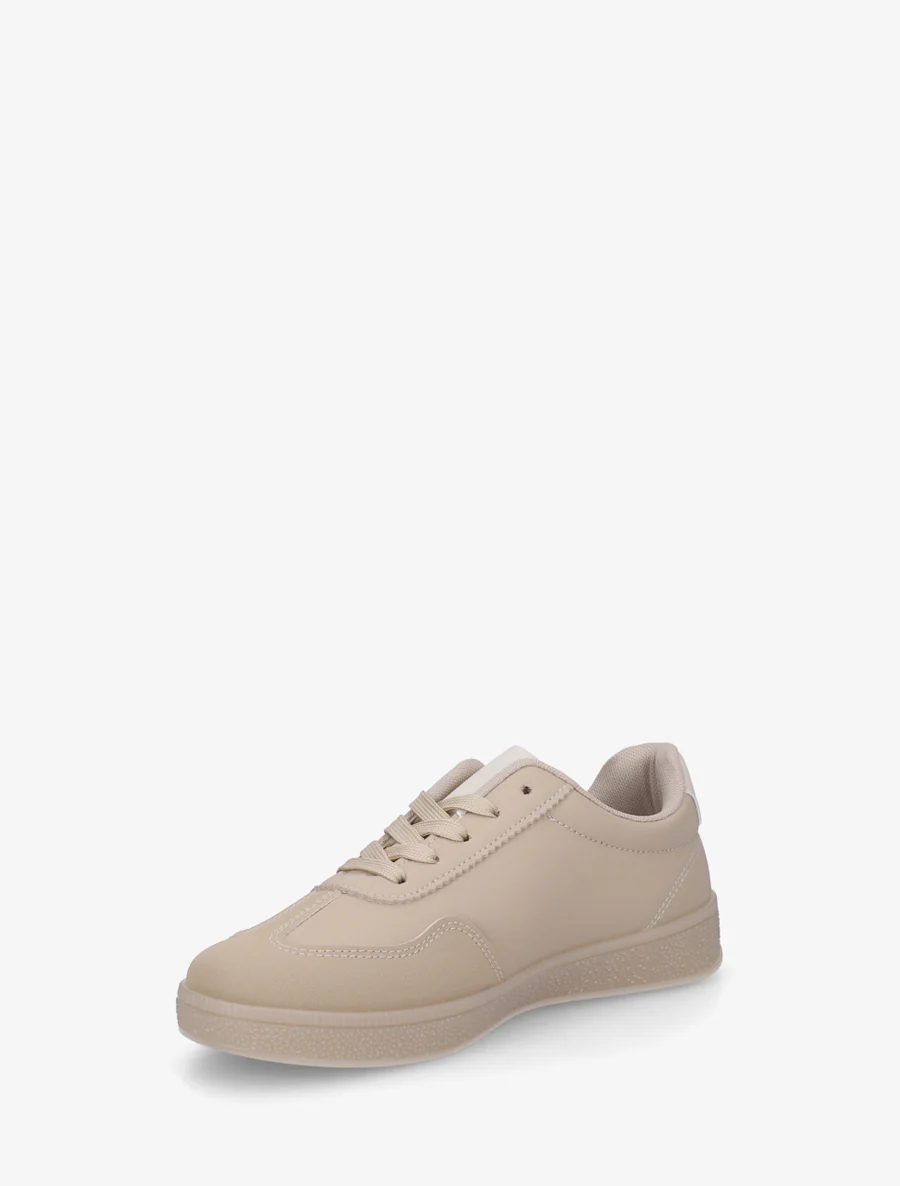 Imitatieleren sneakers met contrasterende banden - Mol - Image 3