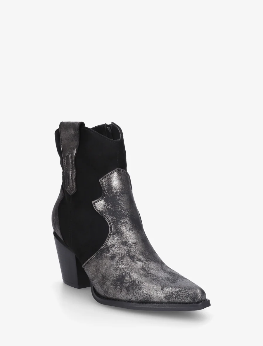 Iridescente laarzen in cowboy-stijl - Zwart - Image 2