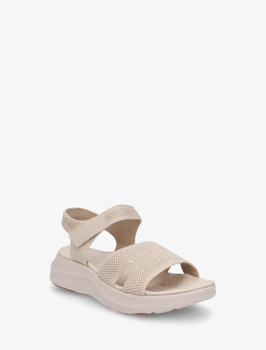 Iridescente sandalen met klittenband - Beige - Image 2