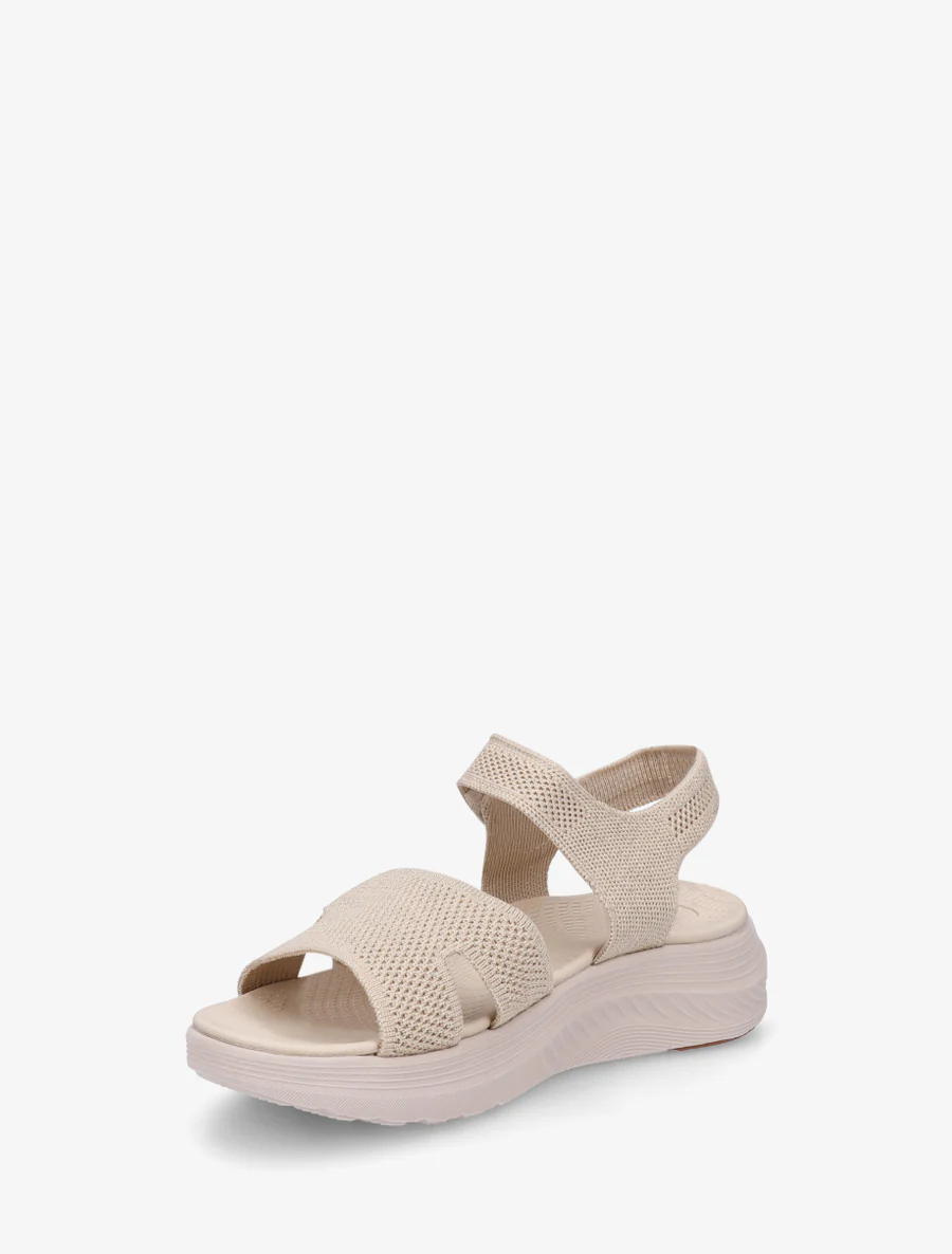 Iridescente sandalen met klittenband - Beige - Image 3