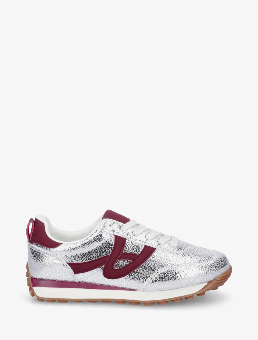 Iridescente sneakers met contrasterende details - Geld