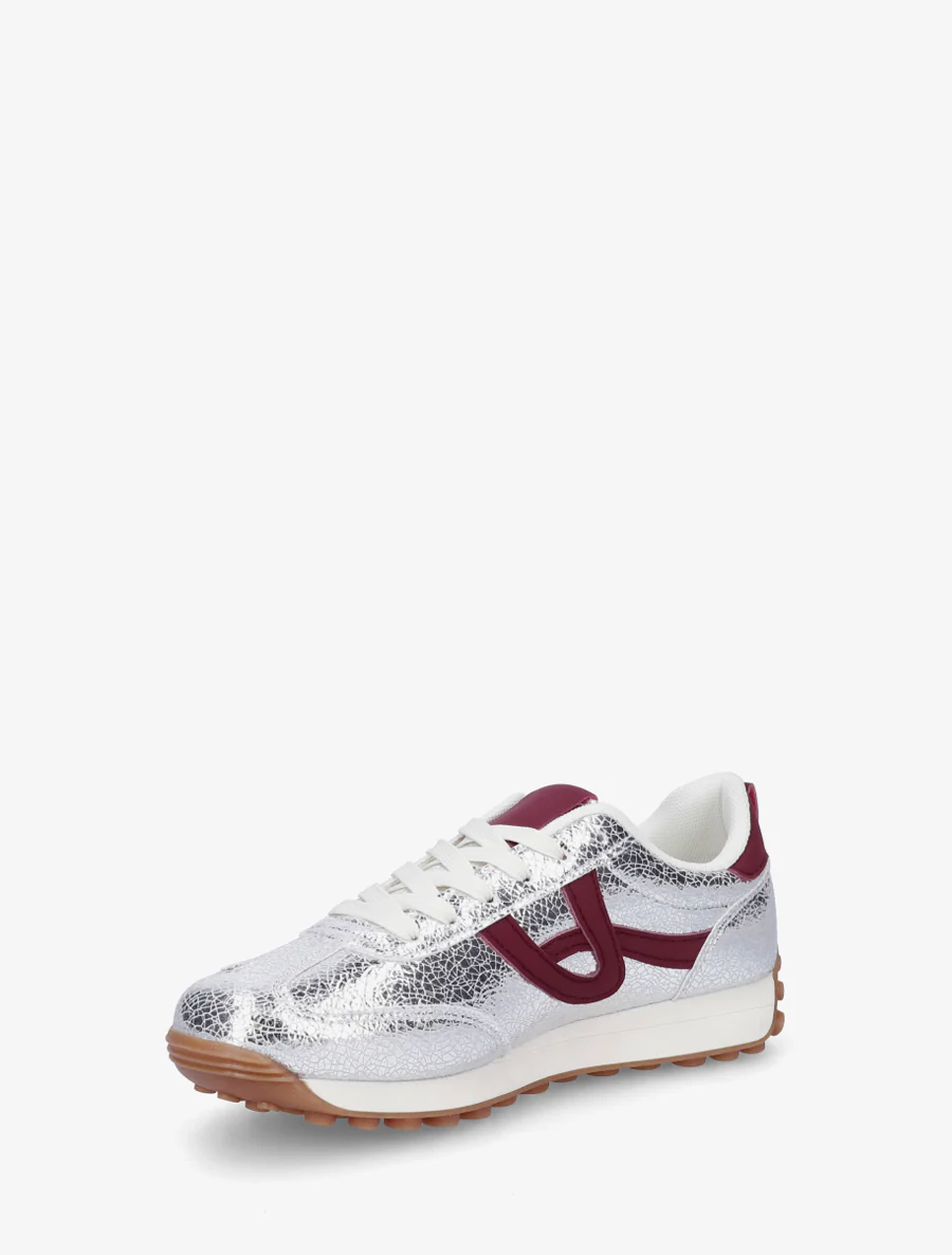 Iridescente sneakers met contrasterende details - Geld - Image 3