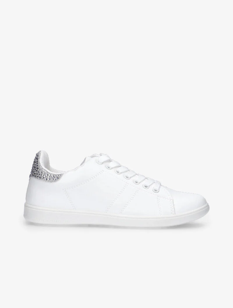 Iridescente hiel baskets met strass - zilver - Image 2