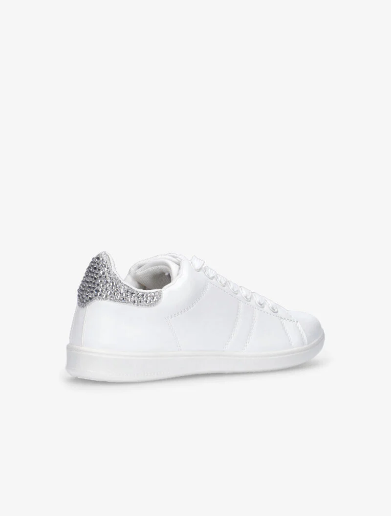 Iridescente hiel baskets met strass - zilver - Image 5