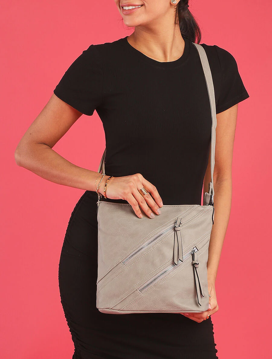 Itohan schoudertas - Taupe - Image 6