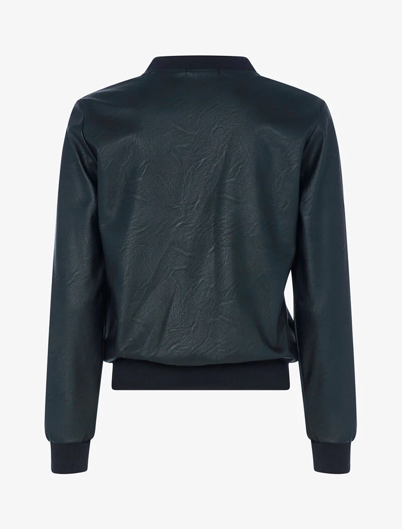Jas in imitatieleer - zwart - Image 2