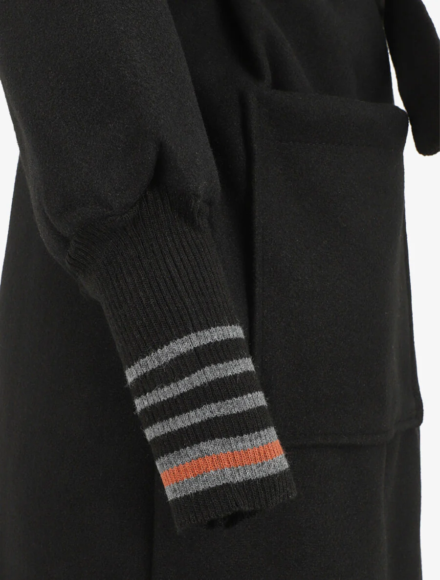 Jas met ingezette manchetten - Zwart - Image 3