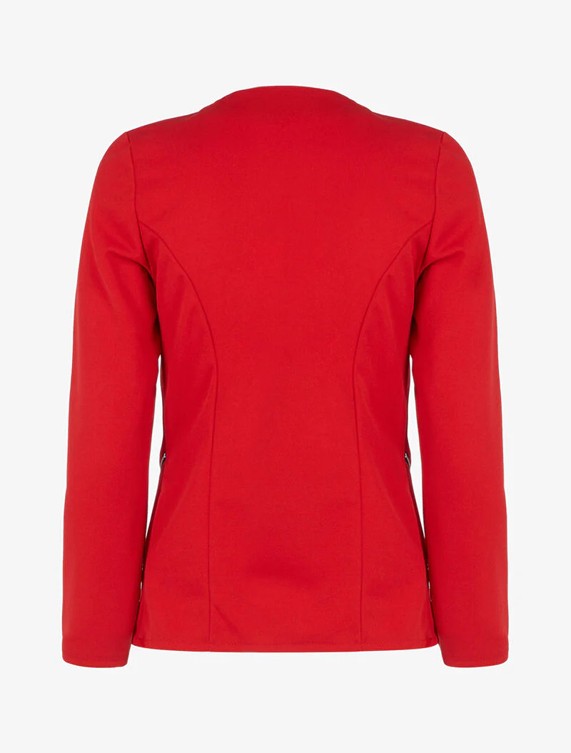 Jasje met schuine panden - Rood - Image 2