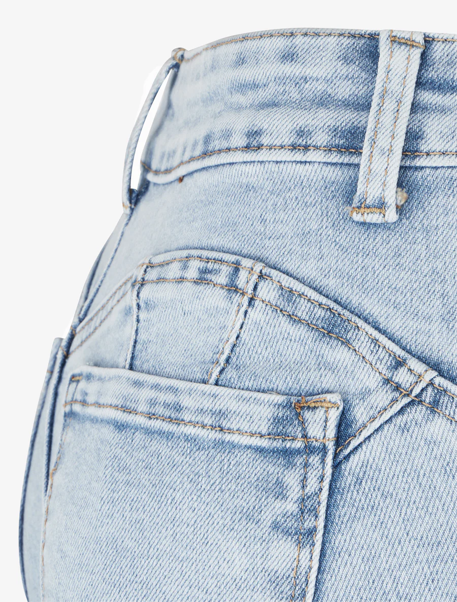 Jean bleached push-up flare model - Lichtblauw - Image 3