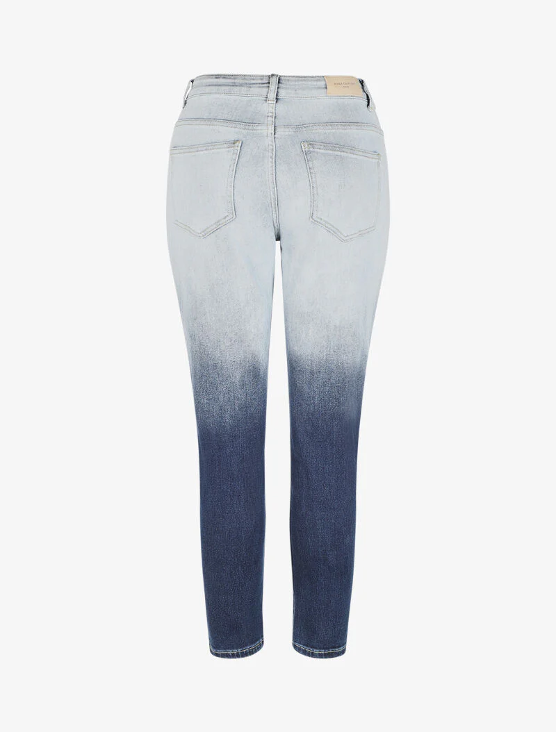 Jean boyfriend met verouderd effect - Blauw denim - Image 2