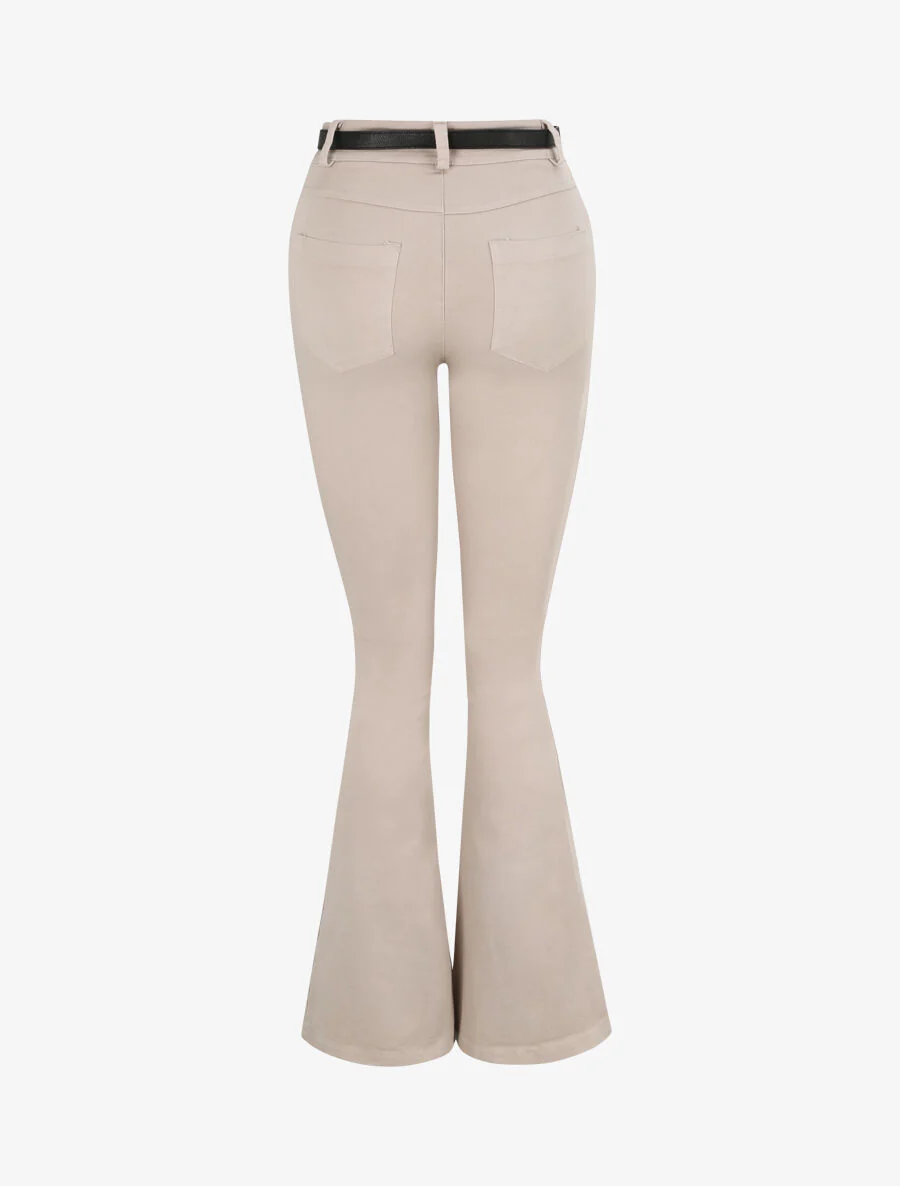 Jean eenkleurig - Beige - Image 2