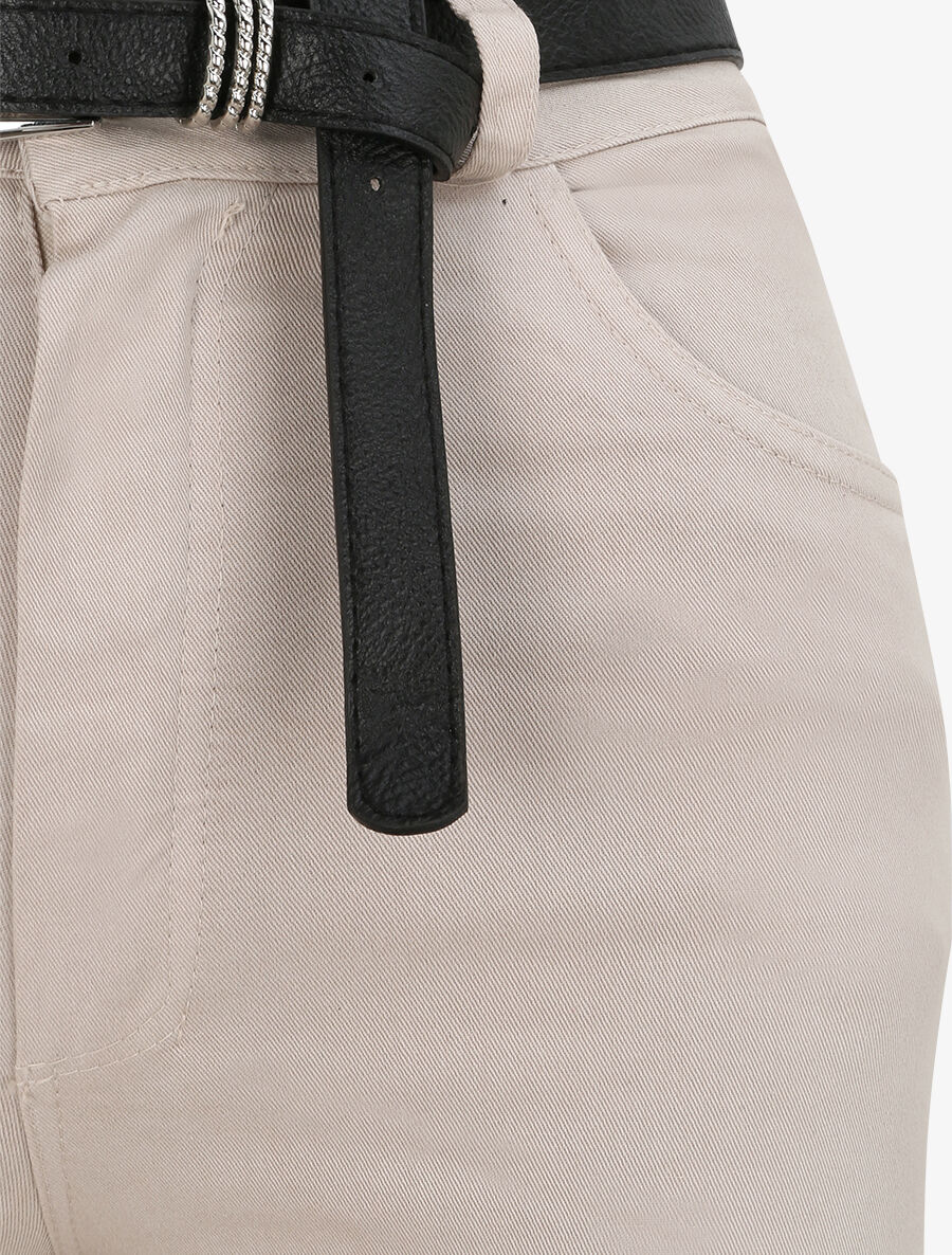 Jean eenkleurig - Beige - Image 3