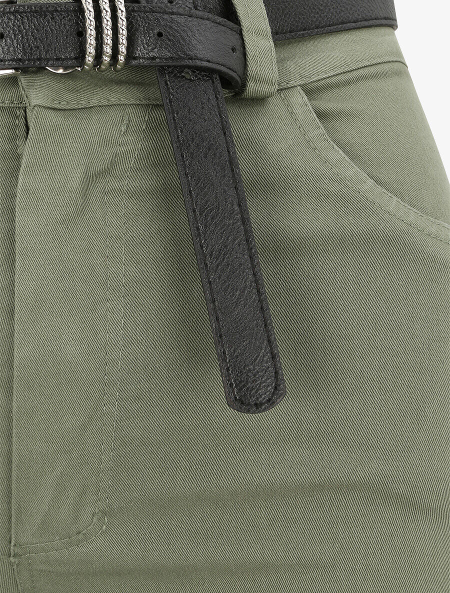 Jean eenkleurig - Khaki - Image 3