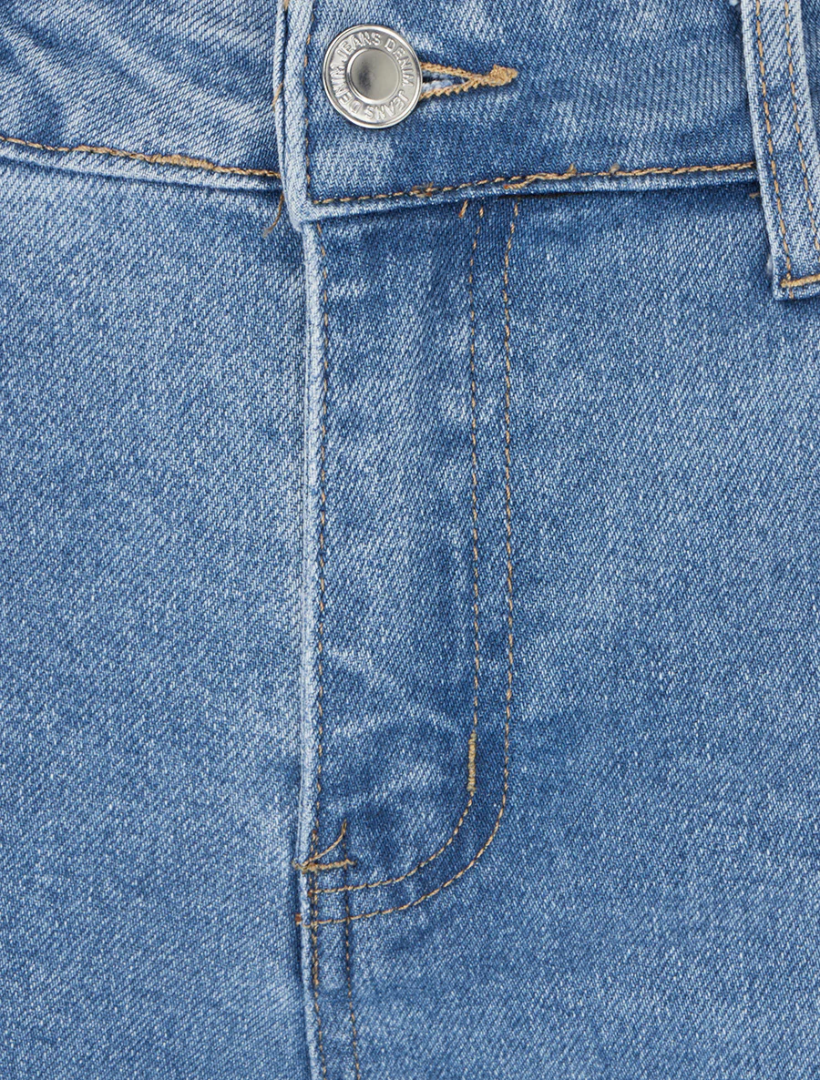 Jean flare stretch hoge taille - Blauw - Image 3
