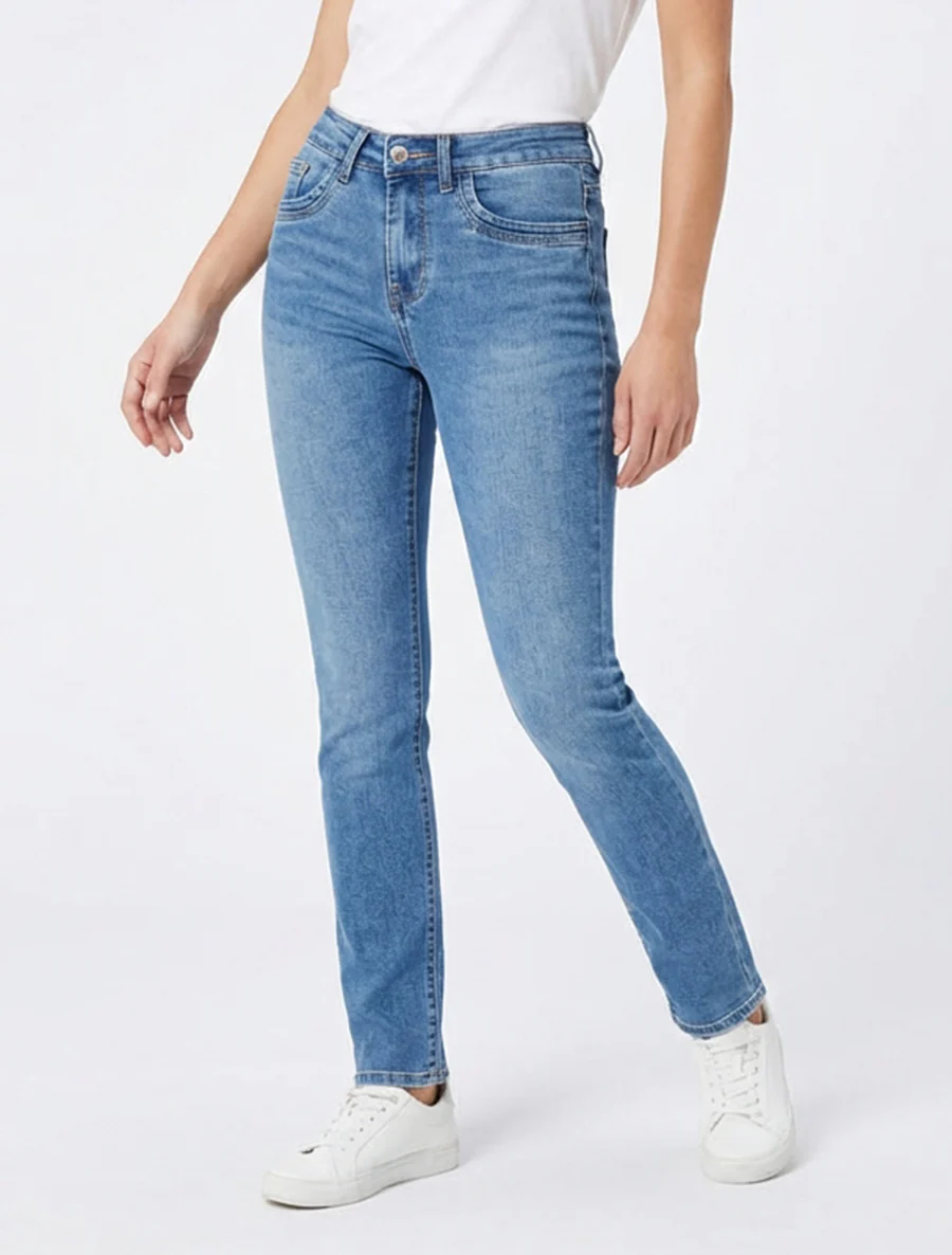 Jean klassieke slim fit - Blauw - Image 4