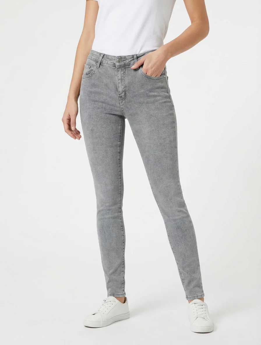 Jean klassieke slim fit - Grijs - Image 4