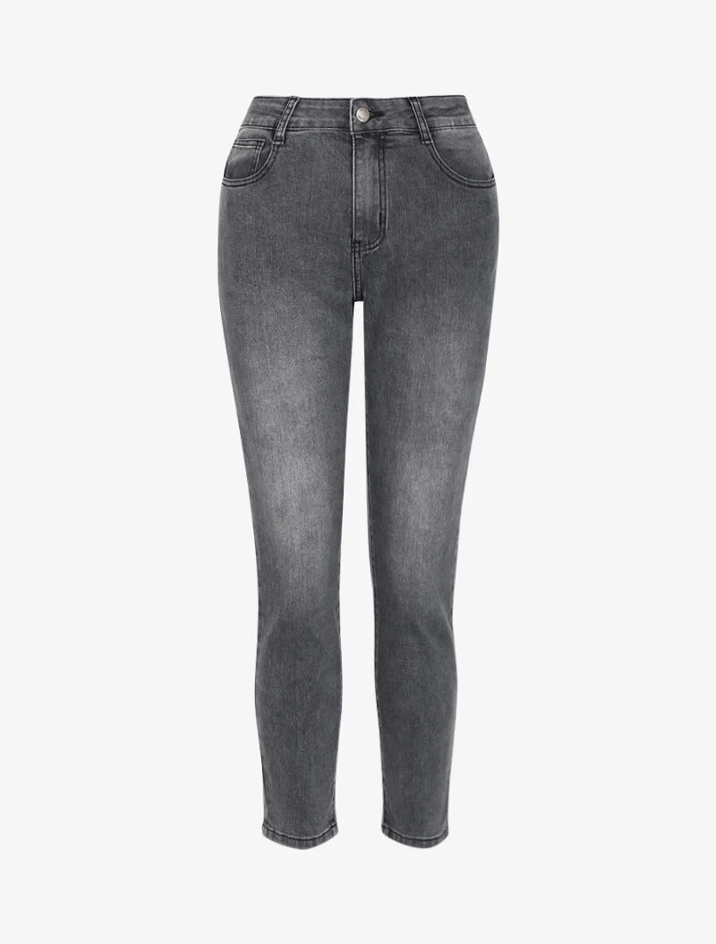 Jean maat 7/8 met standaard taille - antraciet
