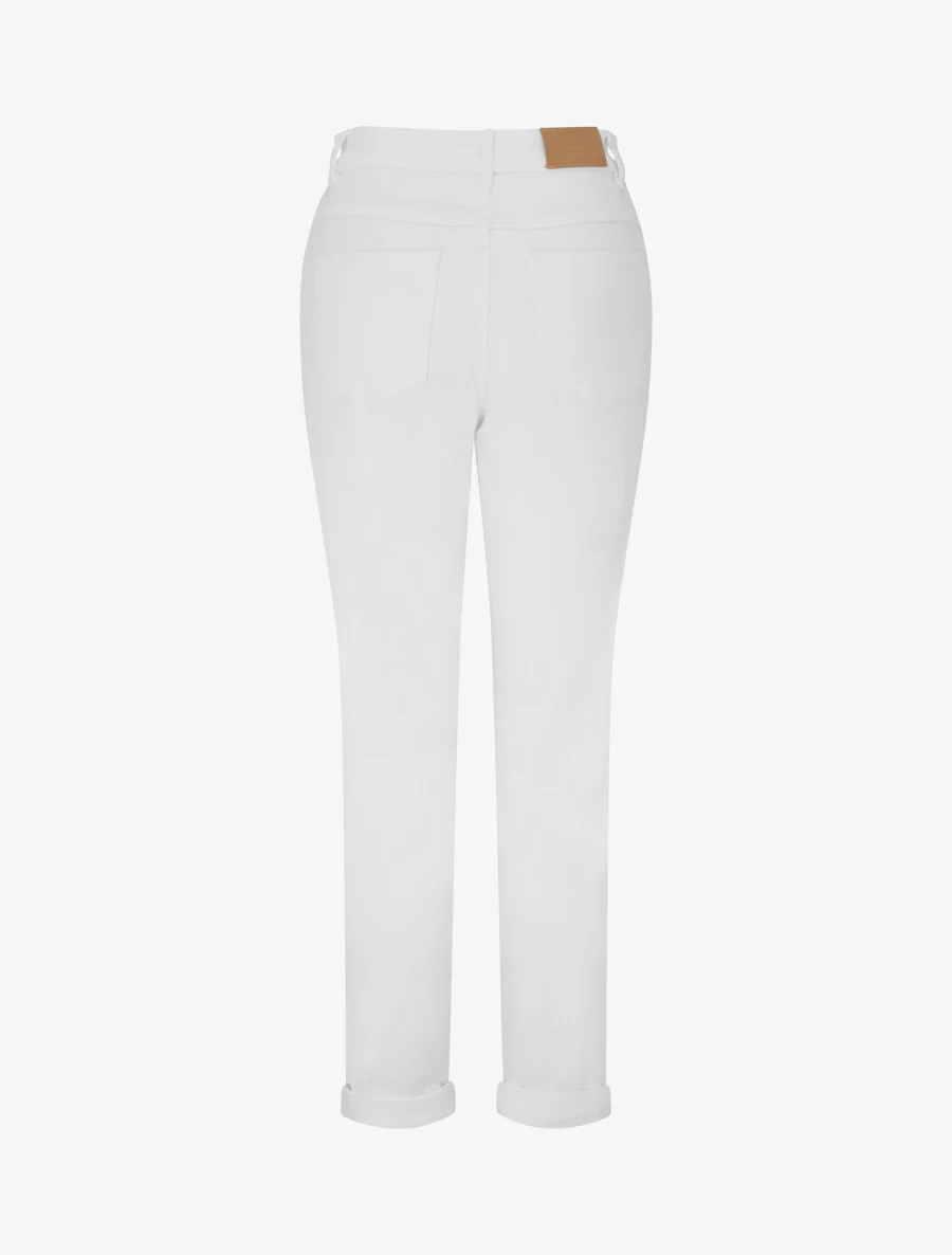 Jean met hoge taille - Wit - Image 2