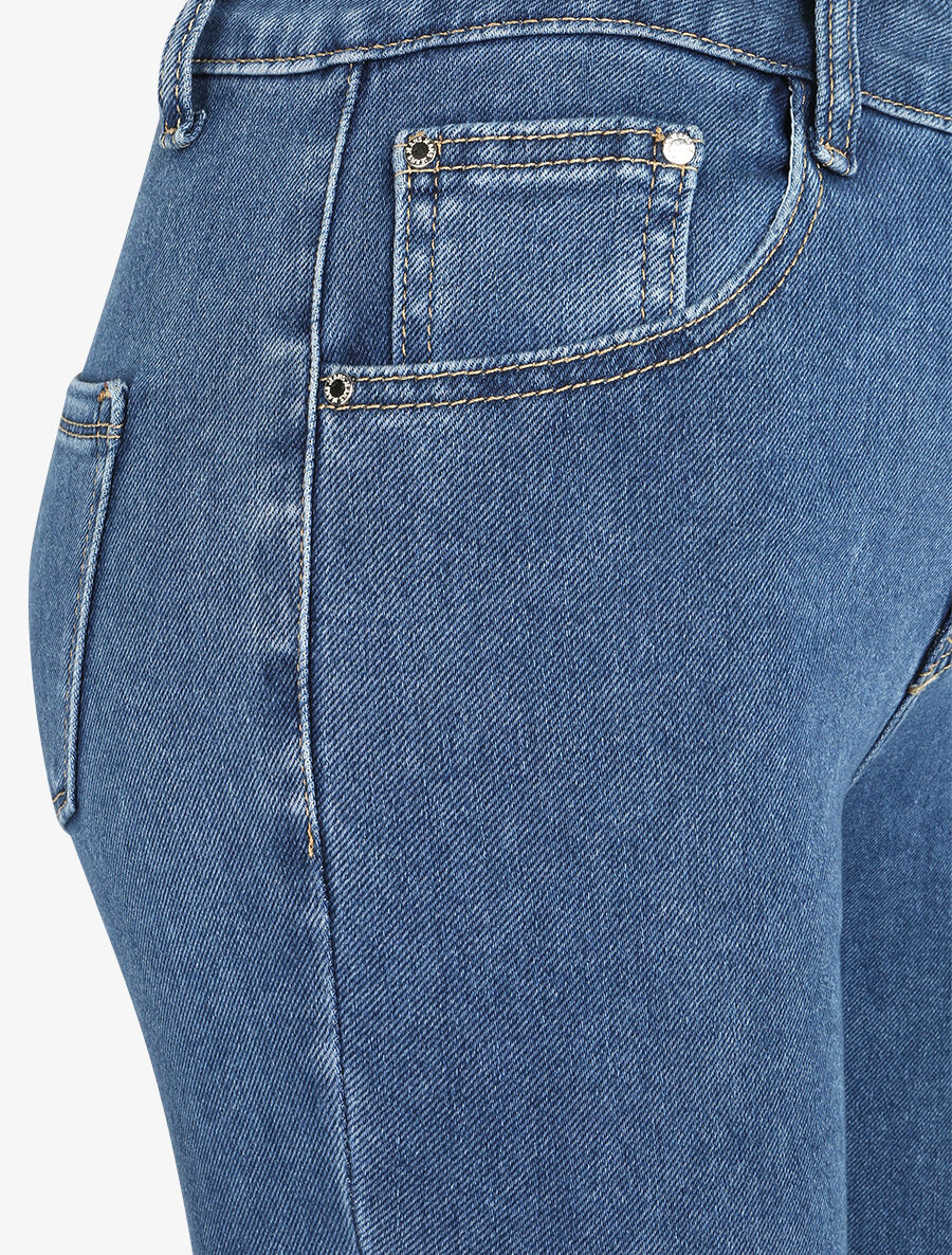 Jean met hoge taille - Blauw denim - Image 3