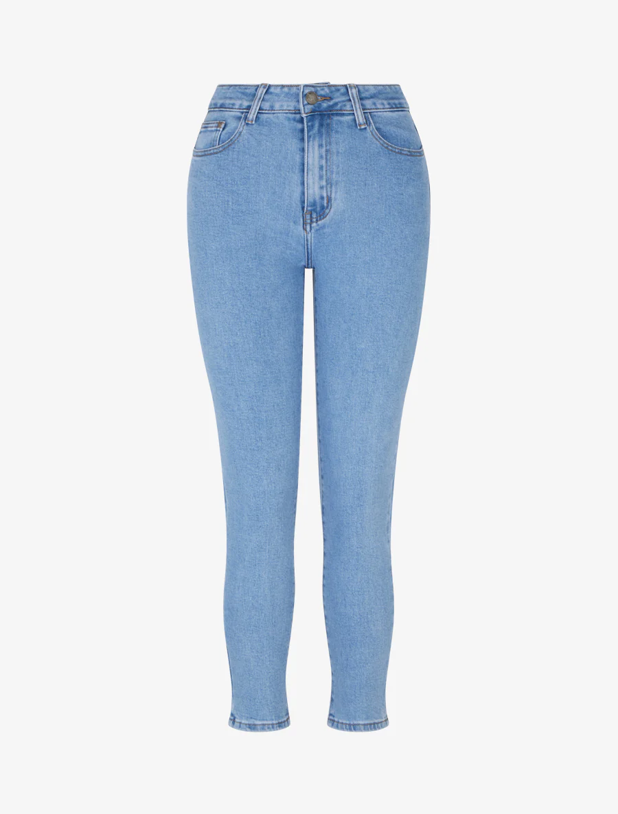 Jean moeder standaard taille standaard - Blauw