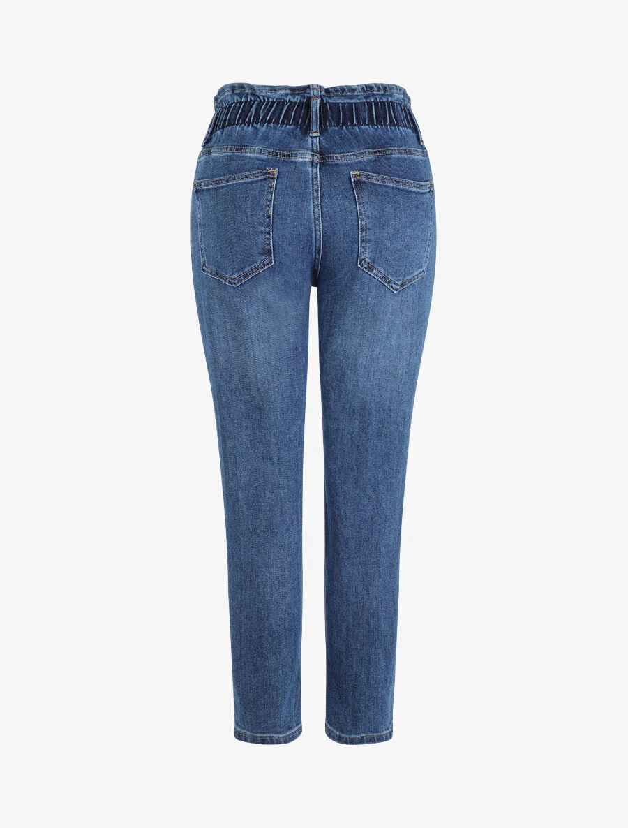 Jean met elastische tailleband - Blauw - Image 2