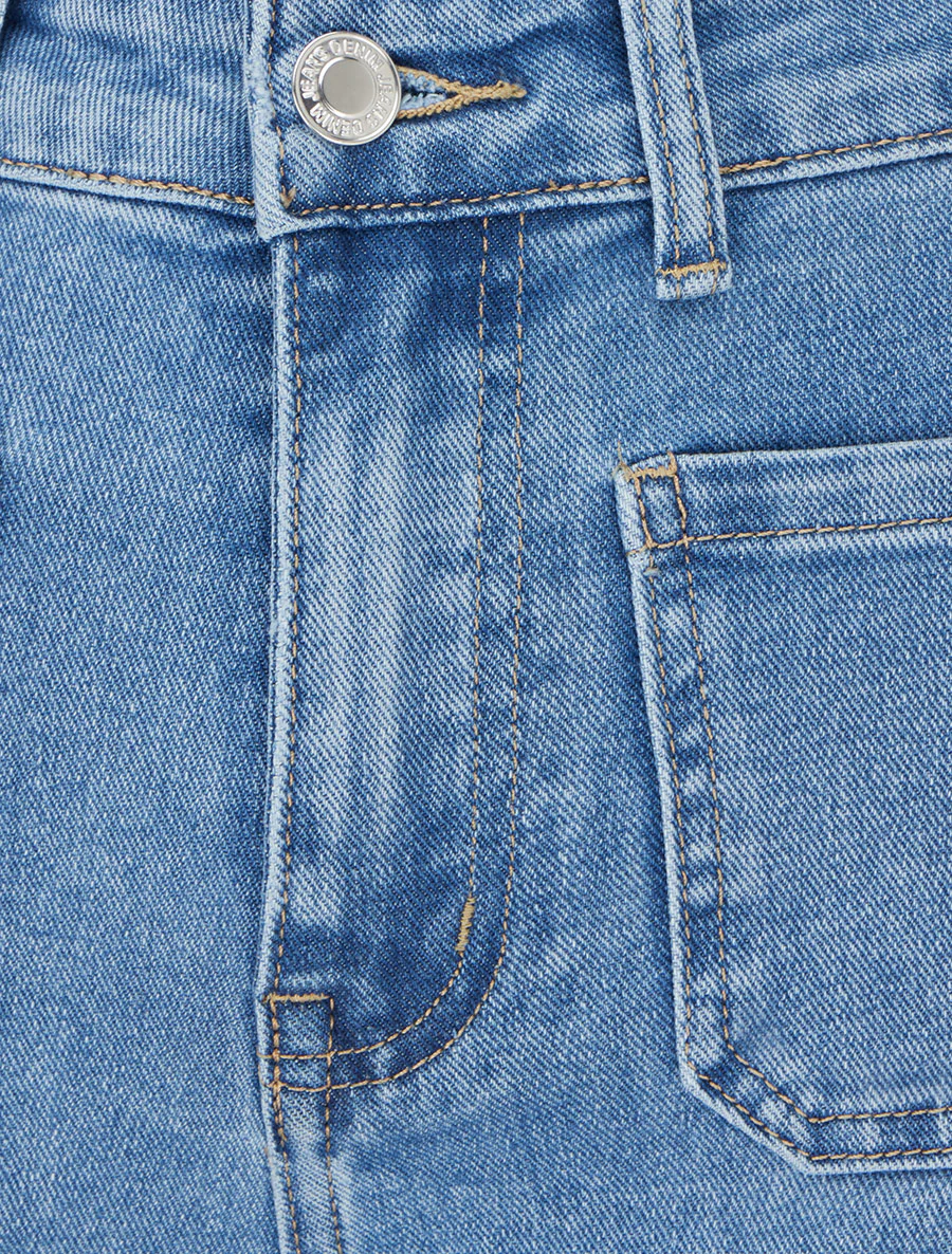 Jean push-up met 4 zakken - Blauw - Image 3