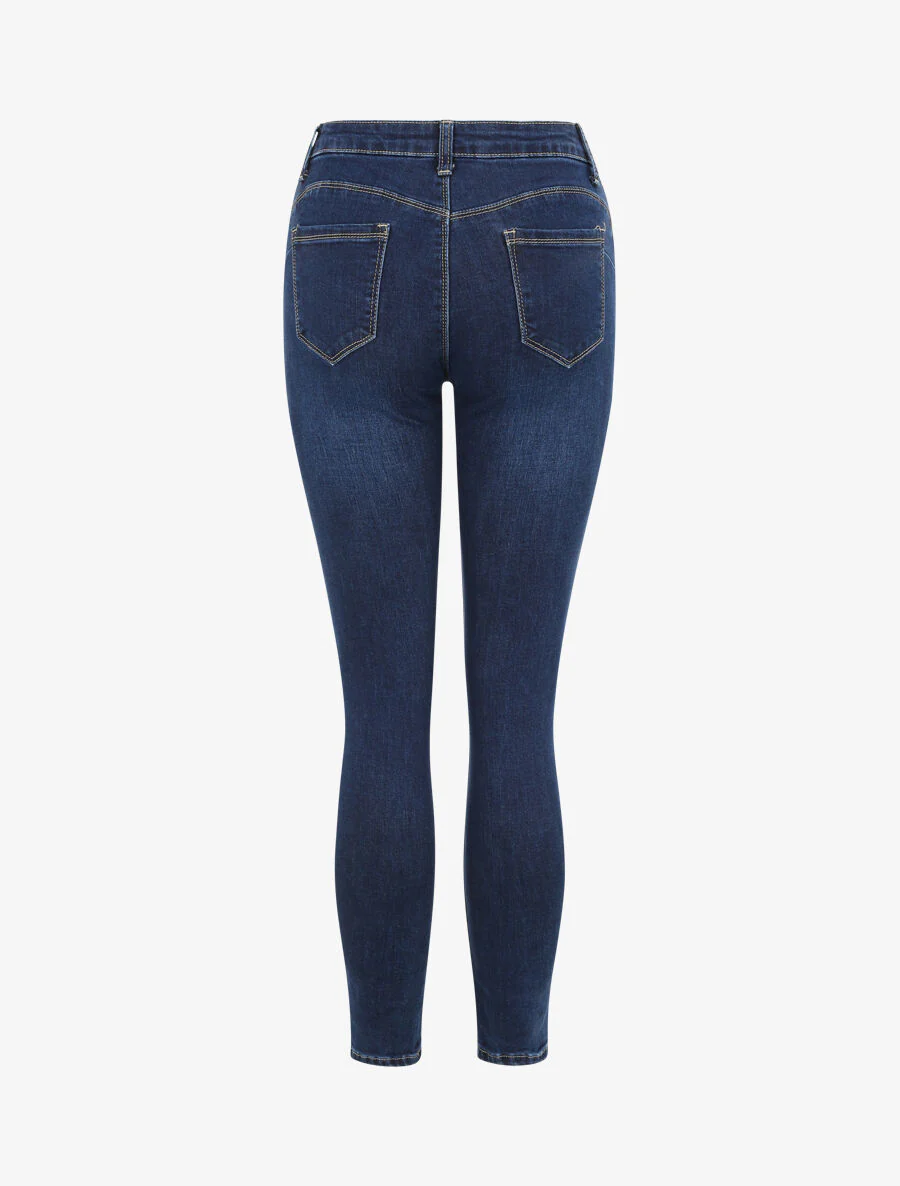 Jean push-up skinny - Donkerblauw - Image 2