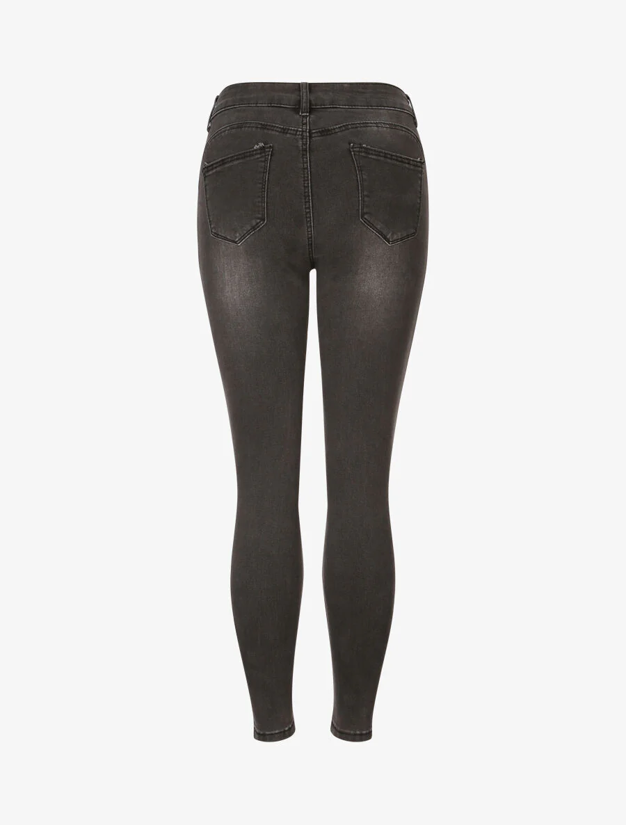 Skinny jeans 7/8 - Donkergrijs - Image 2